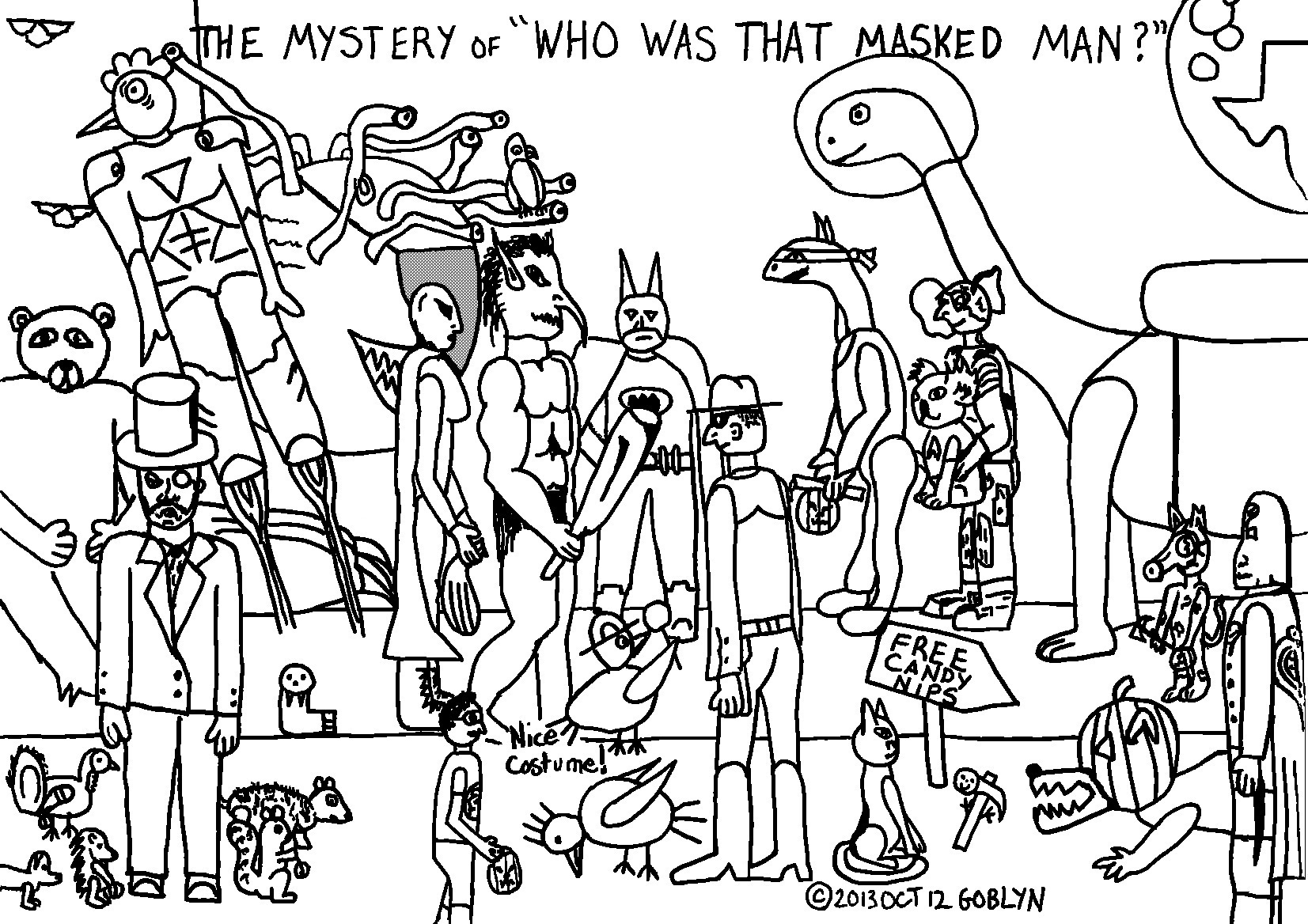 The Mystery of "Who was that Masked Man?"